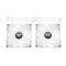 CT120 Reverse ARGB Sync PC Cooling Fan White (2-Fan Pack)